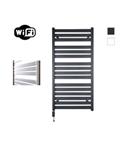 Elektrische Radiator Sanicare HWV - Moda Met Wifi 120x60 cm Mat Zwart 876W Met Thermostaat Zwart Lin