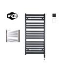 Elektrische Radiator Sanicare HWV - Moda Met Wifi 120x60 cm Mat Zwart 876W Met Thermostaat Zwart Rec