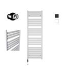 Elektrische Radiator Sanicare HWV - Moda Met Wifi 160x60 cm Mat Wit 1159W Met Thermostaat Chroom Lin