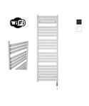 Elektrische Radiator Sanicare HWV - Moda Met Wifi 160x60 cm Mat Wit 1159W Met Thermostaat Wit Rechts