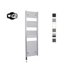 Elektrische Radiator Sanicare HWV Met Wifi 172x60 cm Zilver Grijs 1127W Met Thermostaat Zwart Linkso