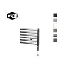 Elektrische Radiator Sanicare HWV Met Wifi 172x45 cm chroom 671W Met Thermostaat Chroom Rechtsonder