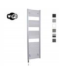 Elektrische Radiator Sanicare HWV Met Wifi 172x45 cm Zilver Grijs 920W Met Thermostaat Chroom Linkso