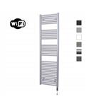 Elektrische Radiator Sanicare HWV Met Wifi 172x45 cm Zilver Grijs 920W Met Thermostaat Chroom Rechts