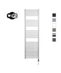 Elektrische Radiator Sanicare HWV Met Wifi 172x45 cm Wit 920W Met Thermostaat Chroom Rechtsonder