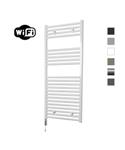 Elektrische Radiator Sanicare HWV Met Wifi 111,8x60 cm Wit 730W Met Thermostaat Wit Linksonder