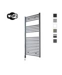 Elektrische Radiator Sanicare HWV Met Wifi 111,8x60 cm Gunmetal 730W Met Thermostaat Zwart Linksonde