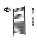 Elektrische Radiator Sanicare HWV Met Wifi 111,8x60 cm Mat Zwart 730W Met Thermostaat Chroom Linkson