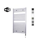 Elektrische Radiator Sanicare HWV Met Wifi 111,8x60 cm Zilver Grijs 730W Met Thermostaat Chroom Rech