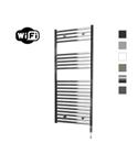 Elektrische Radiator Sanicare HWV Met Wifi 111,8x45 cm Chroom 435W Met Thermostaat Chroom Rechtsonde