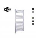 Elektrische Radiator Sanicare HWV Met Wifi 111,8x45 cm Zilver Grijs 596W Met Thermostaat Chroom Link