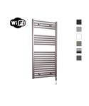 Elektrische Radiator Sanicare HWV Met Wifi 111,8x45 cm Inox Look 596W Met Thermostaat Chroom Rechtso