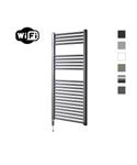 Elektrische Radiator Sanicare HWV Met Wifi 111,8x45 cm Gunmetal 596W Met Thermostaat Chroom Linksond