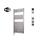 Elektrische Radiator Sanicare HWV Met Wifi 111,8x45 cm Inox Look 596W Met Thermostaat Chroom Linkson