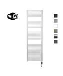 Elektrische Radiator Sanicare HWV Met Wifi 172x60 cm Wit 1127W Met Thermostaat Zwart Rechtsonder