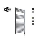 Elektrische Radiator Sanicare HWV Met Wifi 111,8x60 cm Gunmetal 730W Met Thermostaat Zwart Rechtsond