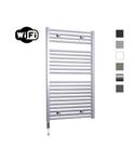 Elektrische Radiator Sanicare HWV Met Wifi 111,8x60 cm Zilver Grijs 730W Met Thermostaat Chroom Link