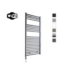 Elektrische Radiator Sanicare HWV Met Wifi 111,8x60 cm Gunmetal 730W Met Thermostaat Chroom Linksond