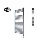 Elektrische Radiator Sanicare HWV Met Wifi 111,8x60 cm Gunmetal 730W Met Thermostaat Chroom Rechtson