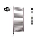 Elektrische Radiator Sanicare HWV Met Wifi 111,8x45 cm Inox Look 596W Met Thermostaat Zwart Linksond