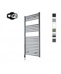 Elektrische Radiator Sanicare HWV Met Wifi 111,8x45 cm Gunmetal 596W Met Thermostaat Zwart Linksonde