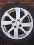 16”Toyota Yaris lichtmetalen velgen Banden 4x100