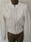 Trendy Roomwitte Cardigan in Lamswol Small