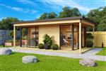 Tuinhuis Domeo 3 Loggia set:  508,8 x 321,9