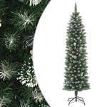 vidaXL Kunstkerstboom smal met standaard 150 cm PVC