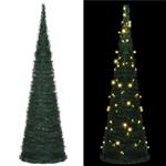 vidaXL Kunstkerstboom met verlichting pop-up 150 cm groen