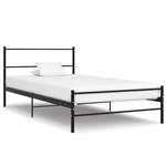 vidaXL Bedframe metaal zwart 90x200 cm