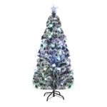 vidaXL Kerstboom met LED en standaard 180 cm glasvezel