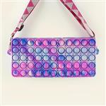 Antistress Pop It Fidget Portemonnee Portemonnee voor Meisjes - Push Bubble Crossbody Strap Coin Bag