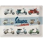 Vespa a small car reclamebord