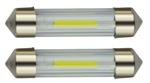 C5W autolamp 2 stuks | LED festoon 39mm | COB warmwit 3000K | 24 Volt - 2W