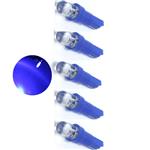 Auto LEDlamp | 5x autoverlichting LED T5 | kleur blauw | 12V DC