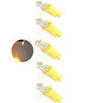 Auto LEDlamp | 5x autoverlichting LED T5 | kleur geel | 12V DC