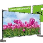 Bouwhekdoeken tulpenveld 335x174 cm (vanaf 2 stuks)