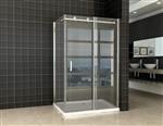 Douchedeur + zijwand 1200 x 900 x 2000 mm 8mm NANO glas