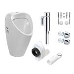 Urinoir complete set met Grohe stopkraan