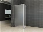 Douche zijwand+scharnierprofiel-links 350x2000 10mm NANO geheel matglas