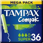 Tampax Compak Super Tampons Met Inbrenghuls - 36 Stuks