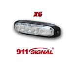 911Signal X6 Led Flitser ECER65 EMC IP68 12/24V 5 Jaar Garantie.