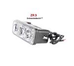 ZR3 Compact Super Fel Led Lamp met 3 Hoog Intensiteit Leds 12/24V