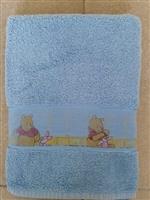 Vintage Blauwe Badhanddoek van Winnie The Pooh