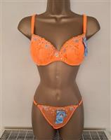 Chique BH en String in Prachtige Oranje Kleur 80B