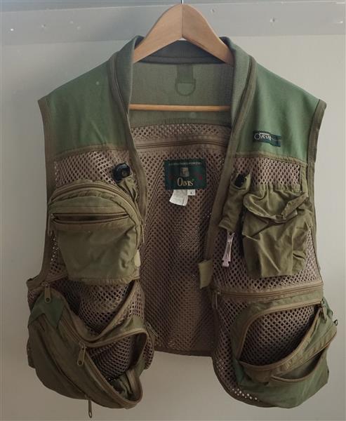 Grote foto orvis fly jacket maat l vliegvisvest kleding heren truien en vesten