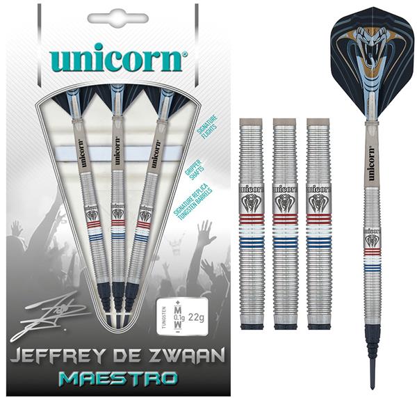 Grote foto softtip unicorn jeffrey de zwaan maestro phase 2 80 softtip unicorn jeffrey de zwaan maestro phase sport en fitness darts