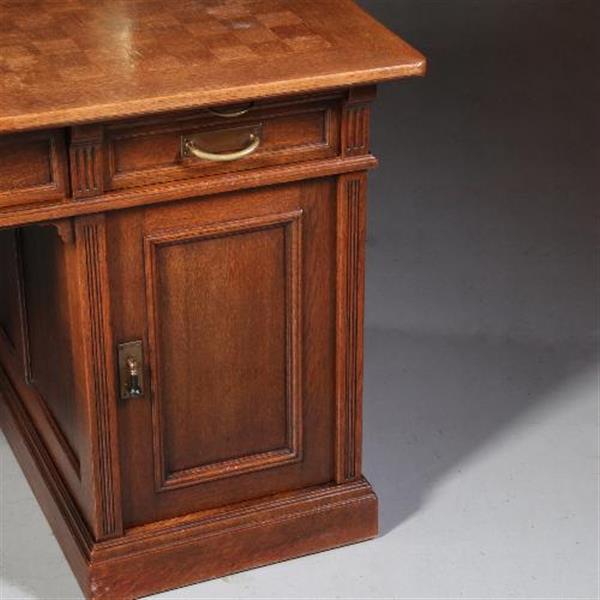 Grote foto antiek bureau soennecken bureau met uitdraaibare kasten ca. 1910 eikenhout no.730151 antiek en kunst overige in antiek gebruiksvoorwerpen