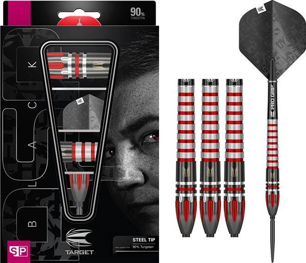 Grote foto target nathan aspinall black 90 swiss target nathan aspinall black 90 swiss 26 gram sport en fitness darts